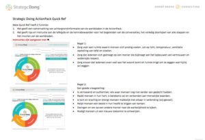 dutch Our Strategic Doing Reference Guide translated into Dutch