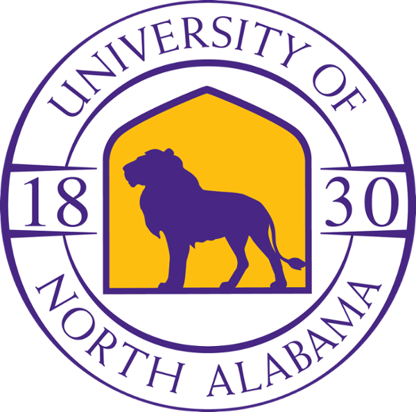 University of North Alabama Purple Lion Logo
