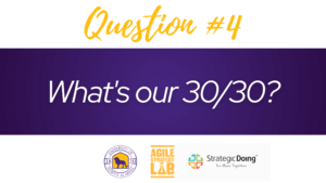 Question four what's our 30/30?