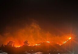 Hurst Fire burning January 2025
